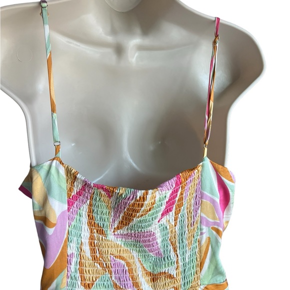 Astr Mariela  Colorful Abstract Print Midi Slip Dress Size XL - Picture 10 of 16